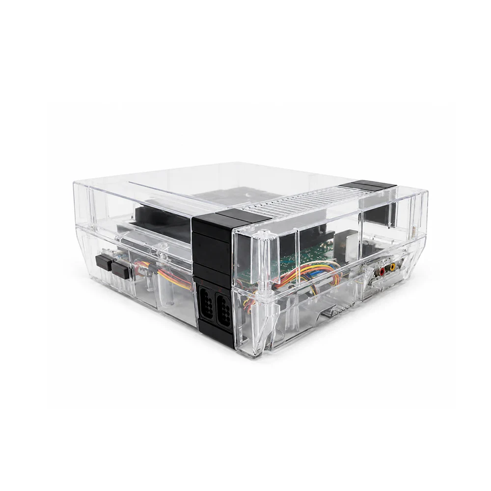 Nintendo NES Console Refurbished met Bitfunx Clear Shell