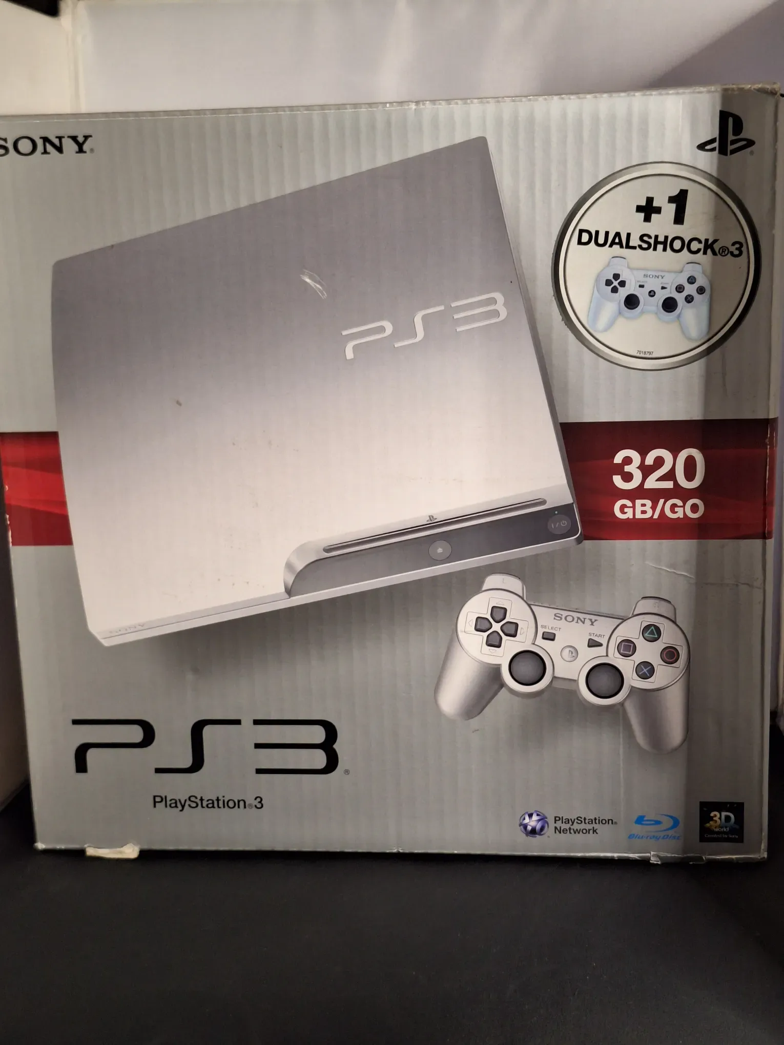 PlayStation 3 Slim Satin Silver 320GB (+ Extra Controller) Limited Edition (Refurbished) - Afbeelding 2