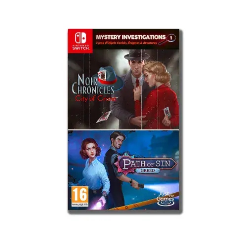 Mystery Investigations Noir Chronicles City of Crime + Path of Sin Greed Nintendo Switch
