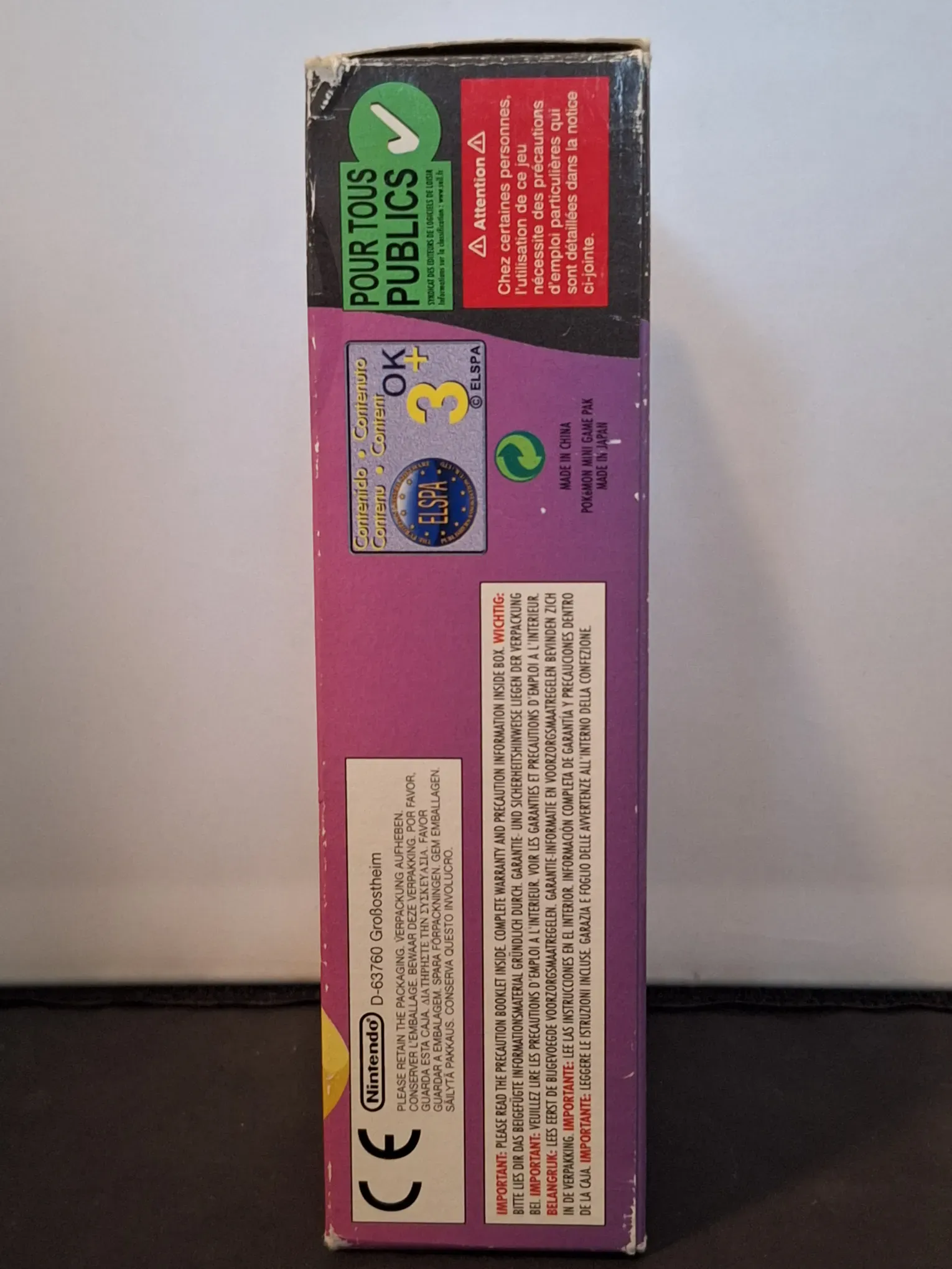 Pok&eacute;mon Mini Smoochum Purple Console - Afbeelding 3