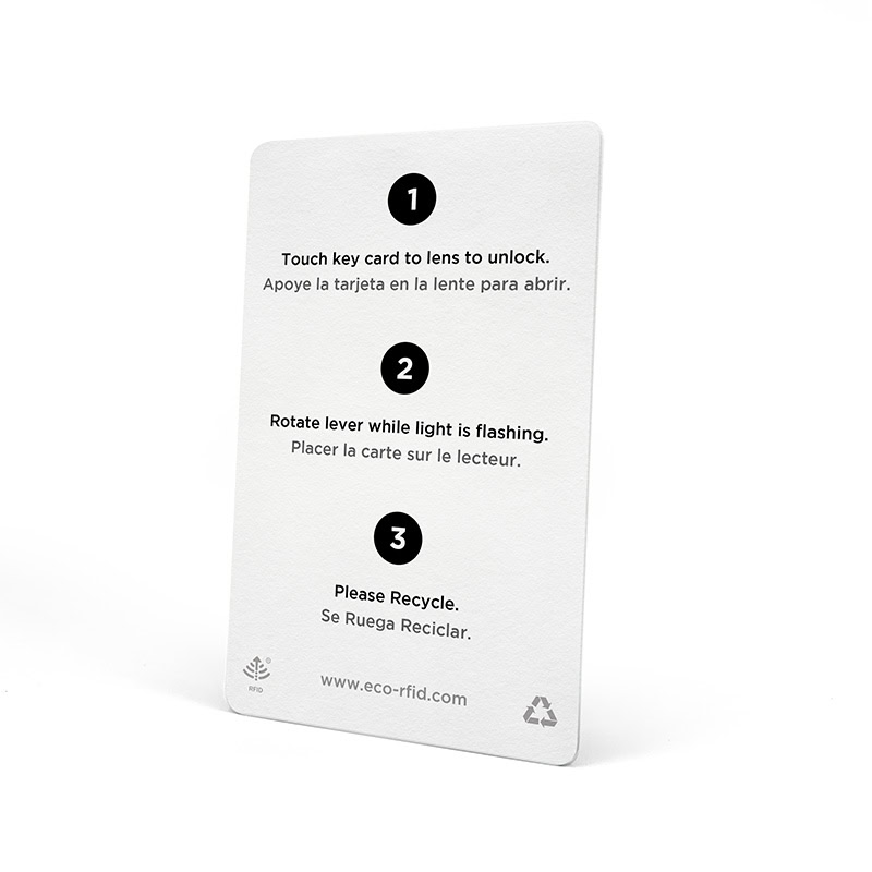 Eco Friendy Paper RFID Key Card - White - Image 2