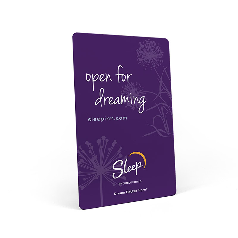 Sleep Inn Open For Dreaming RFID Key Card