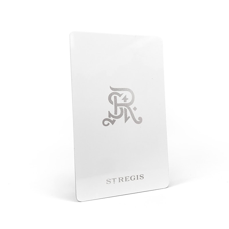 St Regis White RFID Key Card
