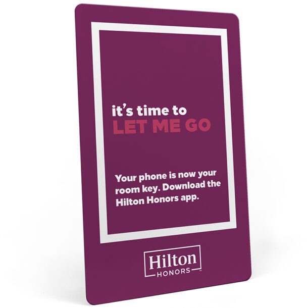 Hilton Honors RFID Key Card - It's Time to Let Me Go