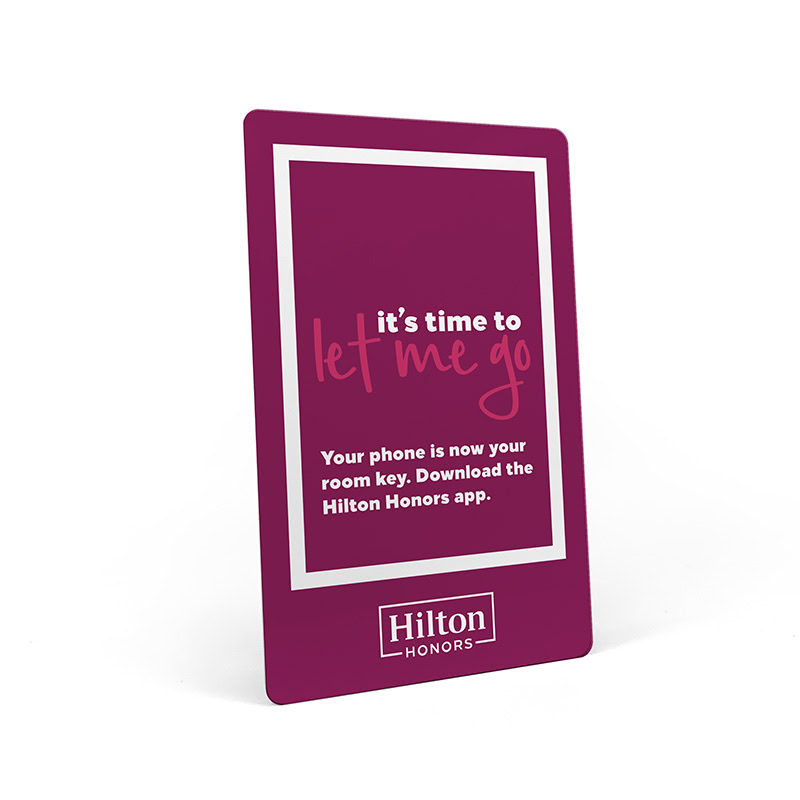 Hilton Honors RFID Key Card - Let Me Go
