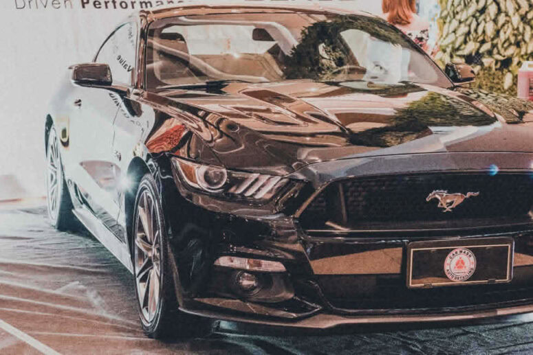 paint protection film on mustang