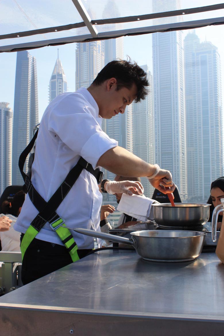 dinner in the sky dubai uae review