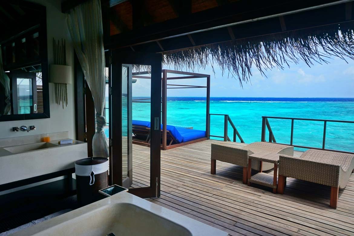 coco bodu Hithi Maldives hotel review overwater pool villa