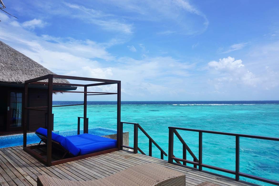 coco bodu Hithi Maldives hotel review overwater pool villa