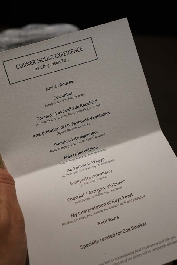 corner house singapore restaurant review