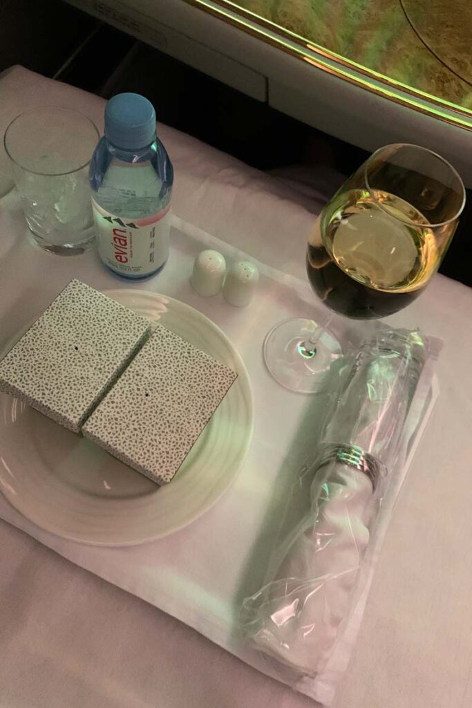 emirates first class covid menu 22