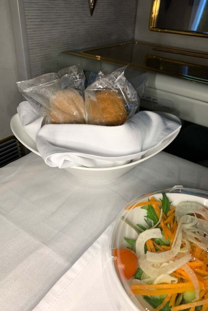 emirates first class covid menu 7