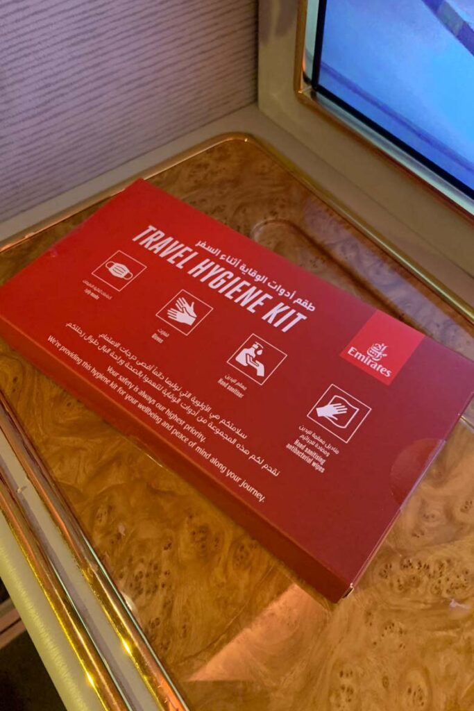 emirates first class hygiene