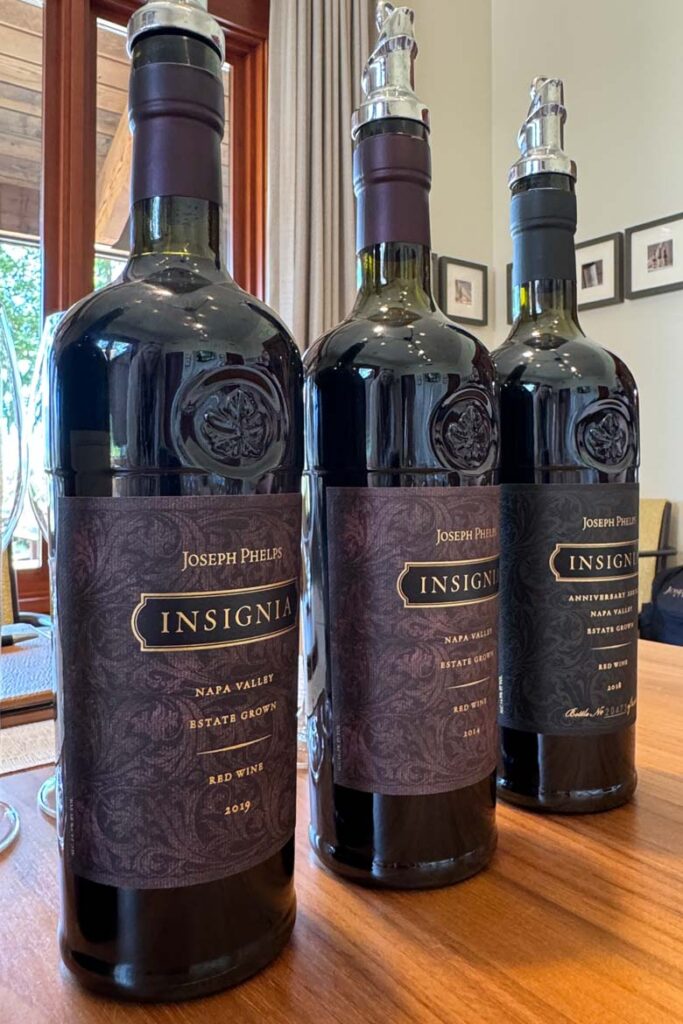 Joseph Phelps vineyard visit wine tasting review insignia