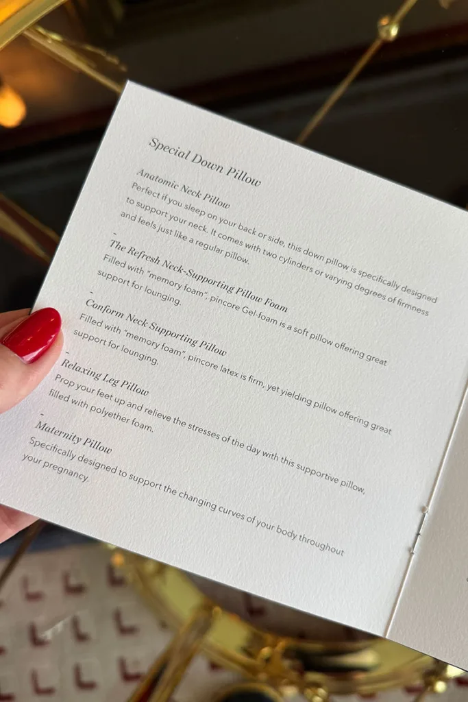 burj al arab review pillow menu 1 1