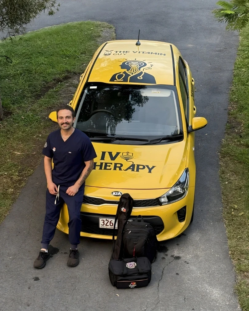 Samir Amiri, founder of The Vitamin Guy — premium mobile IV therapy Byron Bay and Northern Rivers NSW