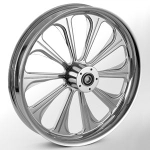 Harley Chrome wheels - Lustrous Chrome 21 x 3.25 Wheel by Vixen Performance