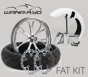 Harley Fat Front Tire Kit, Road Glide - Arc Chrome