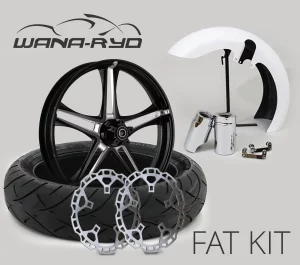 Harley Fat Front Tire Kit, Street Glide - Discharge Contrast
