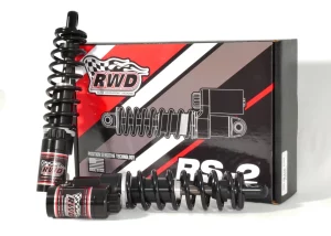 RS-2 Rear Shocks, Black, 1991-2017 Dyna