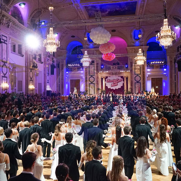 Zuckerbäckerball Gesamtpaket mit Ballbegleitung und Tanzpartner - BlueRose Titelbild