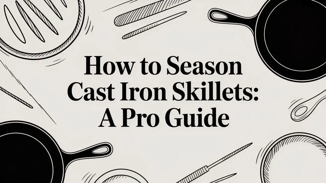 How to season cast iron skillets: a pro guide