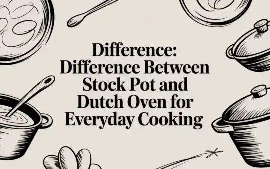 Difference: difference between stock pot and dutch oven for everyday cooking