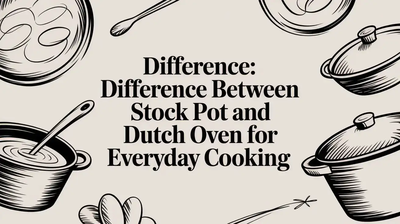 Difference: difference between stock pot and dutch oven for everyday cooking