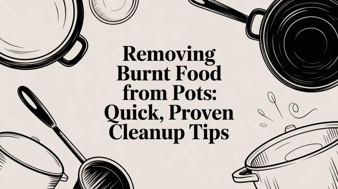 Removing burnt food from pots: Quick, proven cleanup tips
