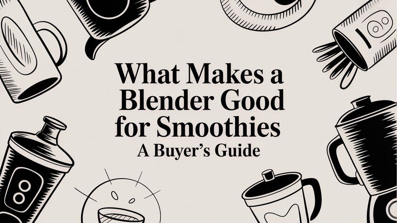 What Makes a Blender Good for Smoothies A Buyer&rsquo;s Guide