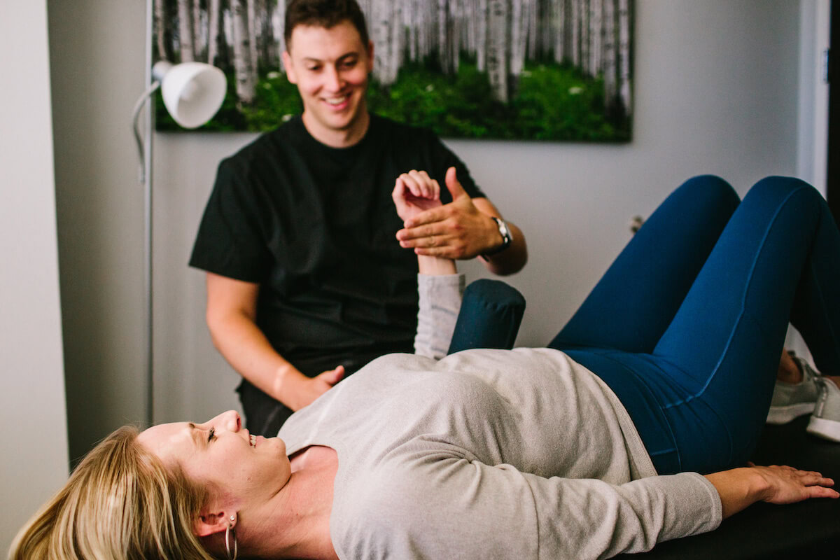 patient and therapist in vestibular rehabilitation