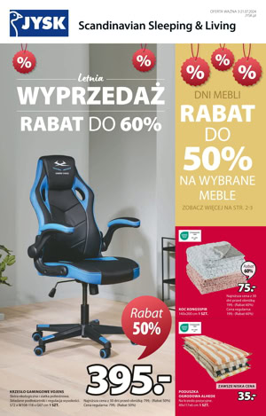 gazetka promocyjna jysk letnia wyprzedaż