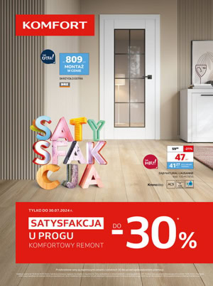 gazetka promocyjna komfort Satysfakcja u progu