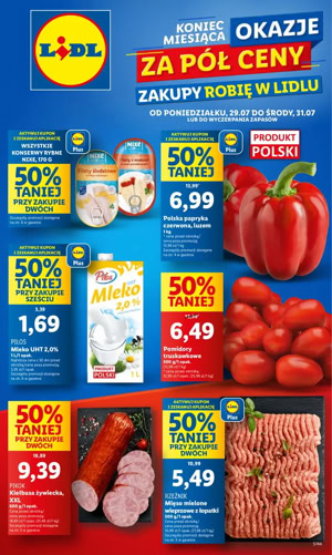 Gazetka promocyjna Lidl od poniedziałku 29 07