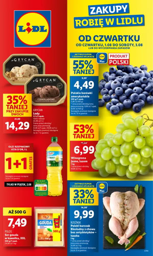 Gazetka promocyjna Lidl od czwartku 1 08