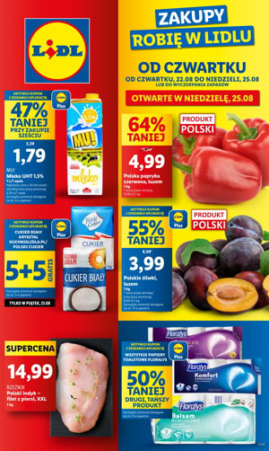 Gazetka promocyjna Lidl od czwartku 22 08