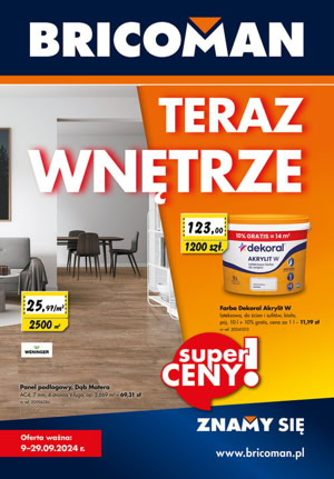 Gazetka promocyjna bricoman Teraz wnętrze