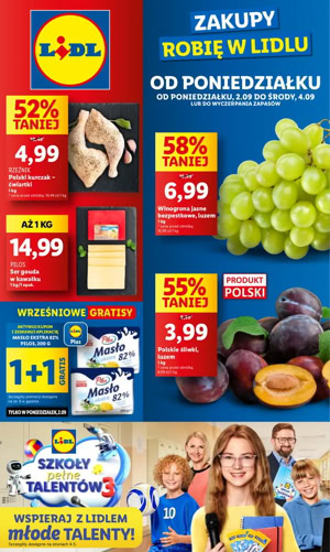 Gazetka promocyjna Lidl od poniedziałku 2 09