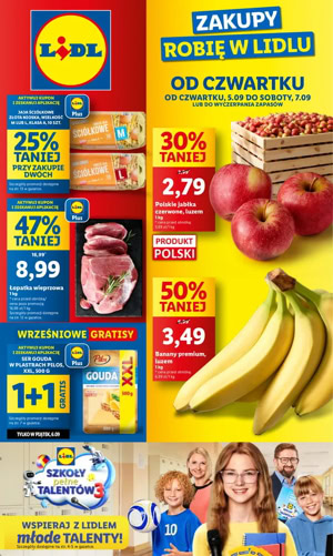 Gazetka promocyjna Lidl od czwartku 5 09