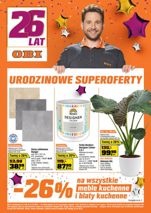 gazetka promocyjna marketów obi Urodzinowe superoferty