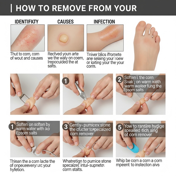 how to remove a corn from your foot