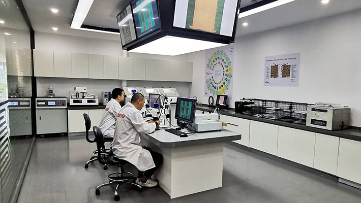 PCB inspections in the NCAB lab in China.