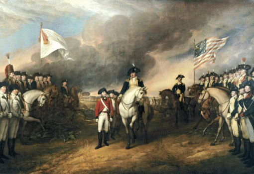 Capitulation de Cornwallis à Yorktown - John Trumbull (1820)