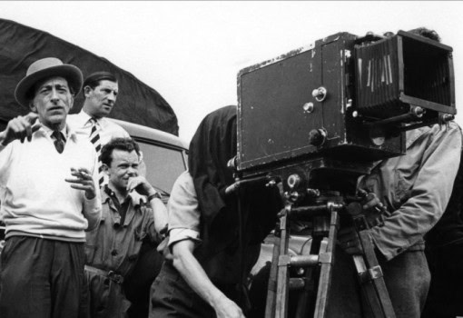 Jean Cocteau sur le tournage d'Orphee