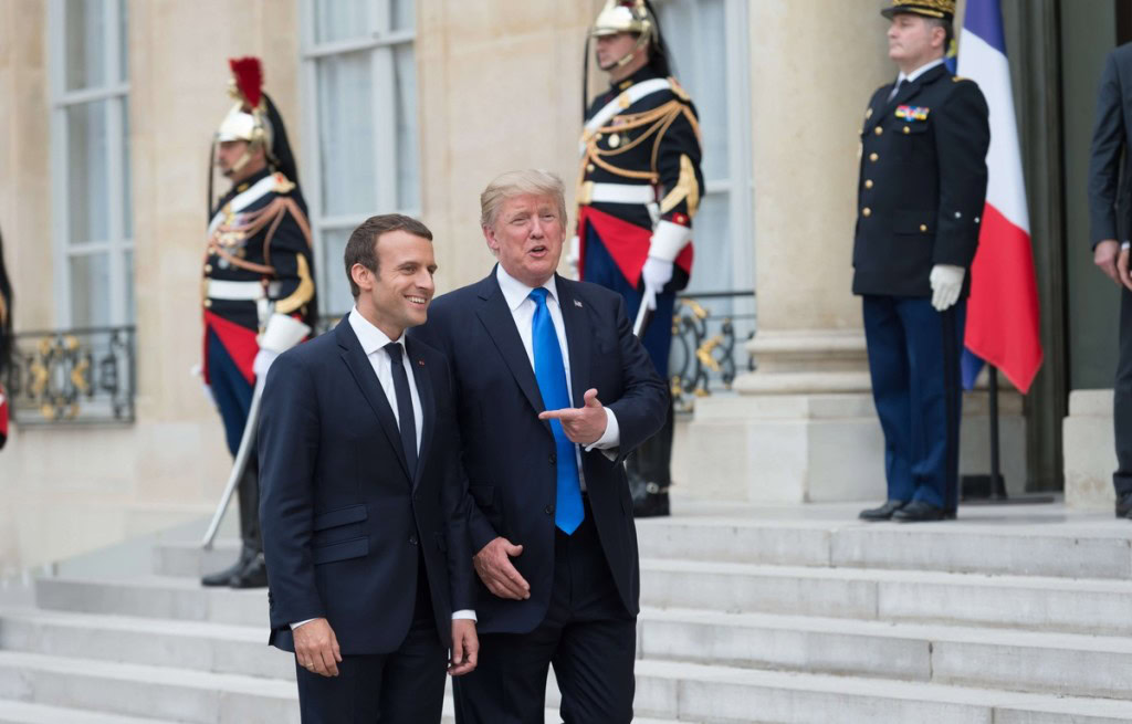 Emmanuel Macron et Donald Trump