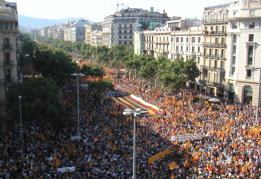 Manifestation en Catalogne