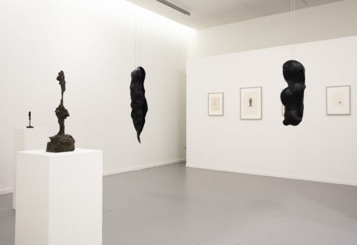 Vue de l'exposition Rui Chafes et Alberto Giacometti