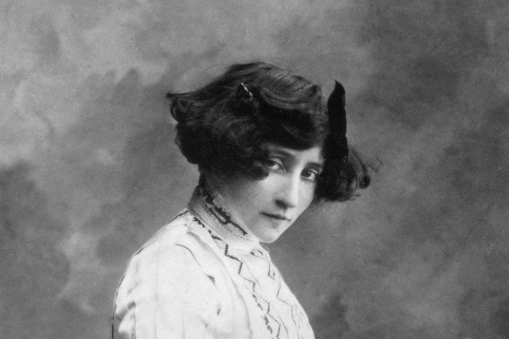 Portrait de Colette. 150e anniversaire de la naissance de Colette le 28 janvier 2023.