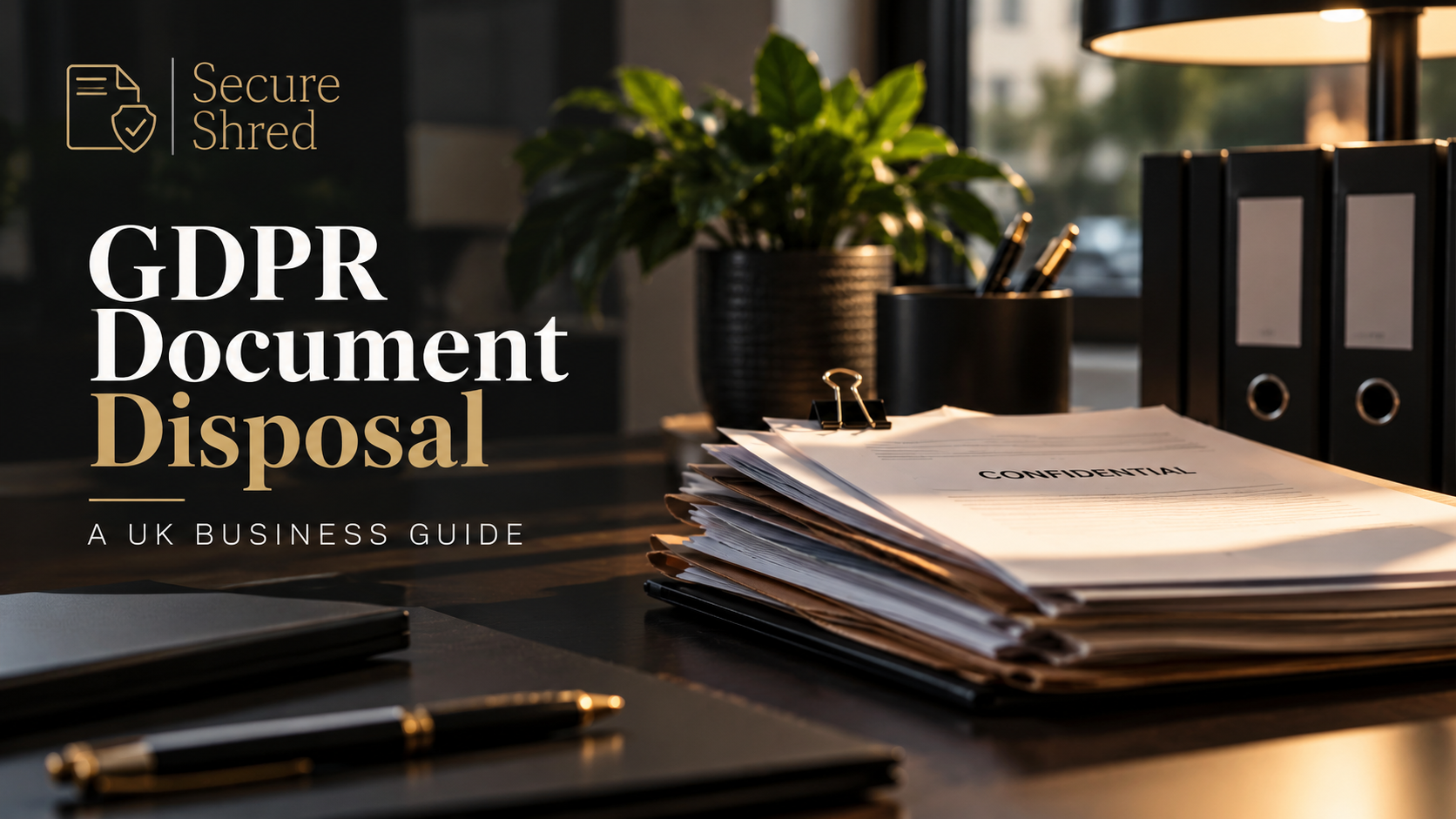 GDPR Document Disposal – Secure Shred Confidential business documents illustrating secure GDPR document disposal by Secure Shred.