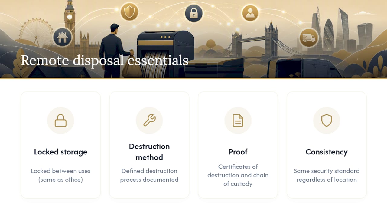 UK GDPR and employer obligations for remote document disposal — overview diagram